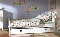 Argos Home Mia Small Double Bed with Drawer - White