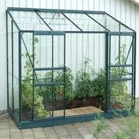Vitavia Ida 6' x 2' Green Coated Greenhouse - Horticultural Glass