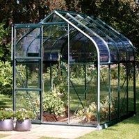 Vitavia Orion 6' x 8' Green Coated Greenhouse - Horticultural Glass
