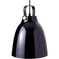 Dyberg Larsen Copenhagen Hanging Pendant Light, 19.5 cm Diameter, Glossy Black