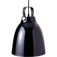 Dyberg Larsen Copenhagen Hanging Pendant Light, 26.5 cm Diameter, Glossy Black