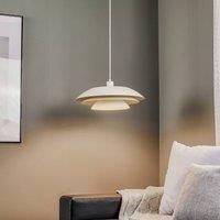Dyberg Larsen DL45 hanging lamp, metal, white