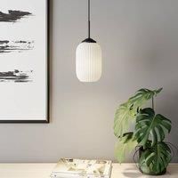 Dyberg Larsen Riflet pendant lamp, glass, 14 cm