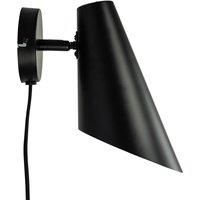 Dyberg Larsen Cale wall lamp, 24.5 cm high, black