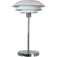 Dyberg Larsen DL31 Table Lamp, 31 cm Diameter, Matte White