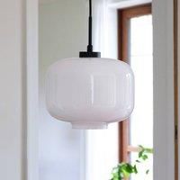 Dyberg Larsen hanging light Arp, black, glass, 30 cm