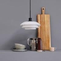 Dyberg Larsen DL20 pendant lamp, glass, black