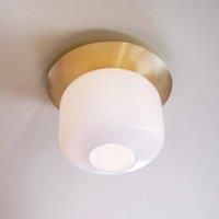 Dyberg Larsen Arp ceiling lamp, brass-coloured, 25 cm