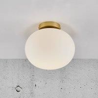 Alton 27,5 Indoor Entryway Kitchen Glass Ceiling Light in Brass (Diam) 27.5cm