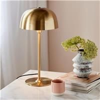 Cera Indoor Living Dining Bedroom Metal Table Lamp in Brass (Diam) 24cm