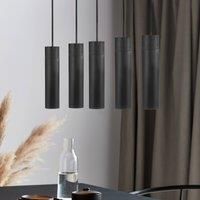 Nordlux Tilo 5-Spot Pendant Ceiling Light in Black - Homeware Indoor Living Dining Lighting Décor - GU10 Class 2 (Double Isolated) 5x15 Watts 230V IP20 Dimmable