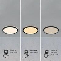 Nordlux Oja 29 LED ceiling light IP54 3,000/4,000 K black