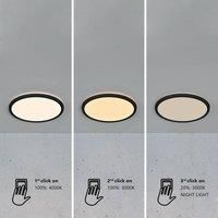 Nordlux Oja 29 LED ceiling light IP54 3,000/4,000 K black