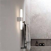Nordlux Helva Double LED bathroom wall light, chrome