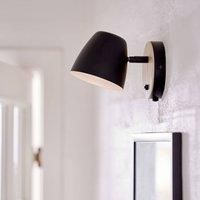 Nordlux Theo Wall Light in Black - Homeware Indoor Living Dining Hallway Bedroom Lighting Décor - GU10 Class 2 (Double Isolated) 35 Watts 230V IP20 Non-Dimmable