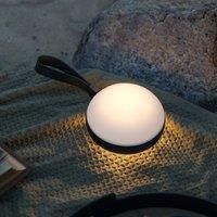 Bring To-Go 12 Outdoor Patio Terrace Plastic Battery Powered Dimmable LED Light in White (H) 26cm