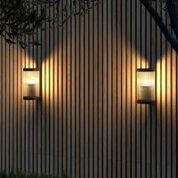 Coupar Outdoor Patio Terrace Garden Wall Light in Black (Diam) 13cm