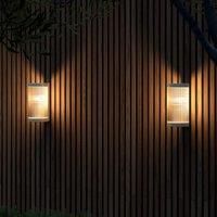 Coupar Outdoor Patio Terrace Garden Wall Light in Sand (Diam) 13cm