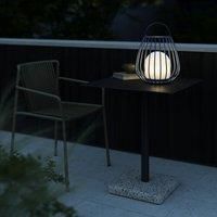 Jim To-Go Outdoor Patio Terrace Metal Battery Powered Dimmable LED Light in Blue (H) 30.3cm