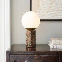 Nordlux 2213575018 Lilly Table Light, Brown Marble