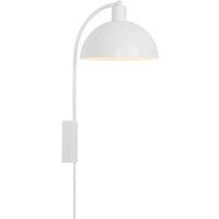 Nordlux Ellen 20 Indoor Wall Light/Wall Scones White Metal, E14 40W Plug in & Mains Hardwire -Bedroom, Living Room, Kitchen, Office, Bedside or Study. IP20, Class 2 (Double Insulated)