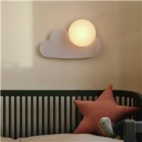 Skyku Cloud Indoor Kids Wall Light in White (Height) 23.8cm