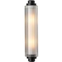 Nordlux Wall light Nimal Double, IP44, plastic, metal. black