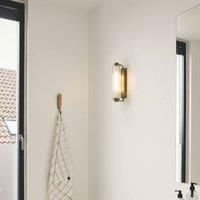 Nordlux Nimal Double wall light, IP44, plastic, metal, brass
