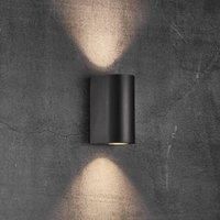 Nordlux Canto Maxi 2 Seaside outdoor wall light, black, GU10, 17 cm