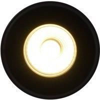 Nordlux Rosalee LED recessed downlight, black, IP65, CCT switch