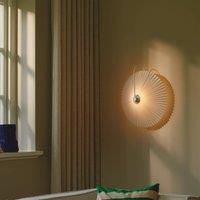 Nordlux Nadia wall light, pleated lampshade, white