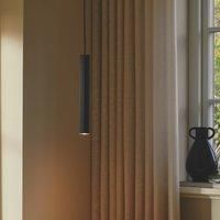 Nordlux Vico pendant light, metal shade, 1-bulb, black