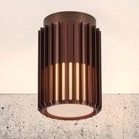 Nordlux Outdoor ceiling light Aludra, Seaside metallic brown