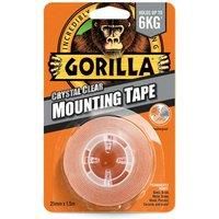 Gorilla Glue Heavy Mounting Tape Double Sided Weatherproof Crystal Clear