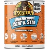 Gorilla Glue 3244001 Waterproof Coat & Seal Liquid Rubber Coating White 473ml GR