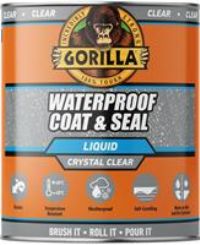 Gorilla Waterproof Coat & Seal Clear, 473ml - Weatherproof Liquid Sealant | Stops & Prevents Leaks | For Roof Tiles, Brick, Wood, Metal, Concrete, Stone, Rubber, Plastics*