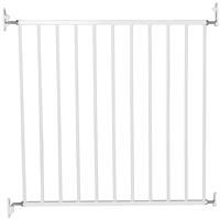 BabyDan No Trip Screw Mounted Safety Gate, White -72-78.5 cm, Screw Fit