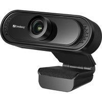 Sandberg USB FHD 2MP Webcam with Mic 1080p 30fps Glass Lens 60° Clip-on/Stand 5 Year Warranty