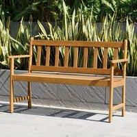 LifestyleGarden Lamu 2 Seater Eucalyptus FSC Wooden Bench