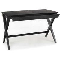 Writex Desk 1 Drawer in Black, Black