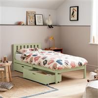 Habitat Kids Ronnie Single Bed with Drawers - Green