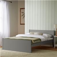 Argos Home Jenson Wooden Kingsize Bed Frame - Grey
