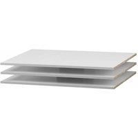 Furniture To Go Verona Set of 3 Shelves-Narrow (for 120cm wardrobe) in White, Wood, 3