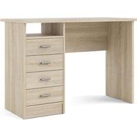 Function Plus 4 Drawer Desk, Oak