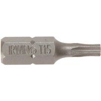 Irwin 10504352 Torx T15 x 25mm Screwdriver Bits (10 Pieces)