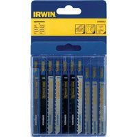 Irwin 10505817 Assorted Jig Saw Blade Set, 10 Pieces