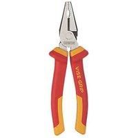 IRWIN Vise Grip Combination Pliers VDE Insulated 200mm 8in Red High Leverage