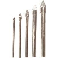 Irwin 10507912 Drill Bit Set for Glass and Tile, 4mm-10mm, 5 Pieces