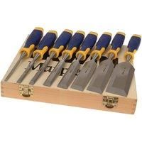 IRWIN Marples 8 Piece S500 Capped Wood Chisel Set 1/4" - 2" + Case, MAR10507958