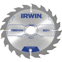 Irwin 1897087 Circular Saw Blade 130 x 20mm x 20T ATB